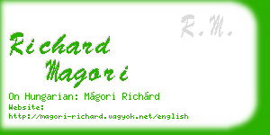richard magori business card