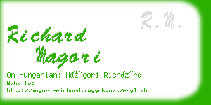 richard magori business card